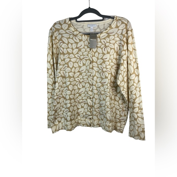 Charter club women’s lightweight neutral cardigan size 3x‎ - Picture 1 of 5